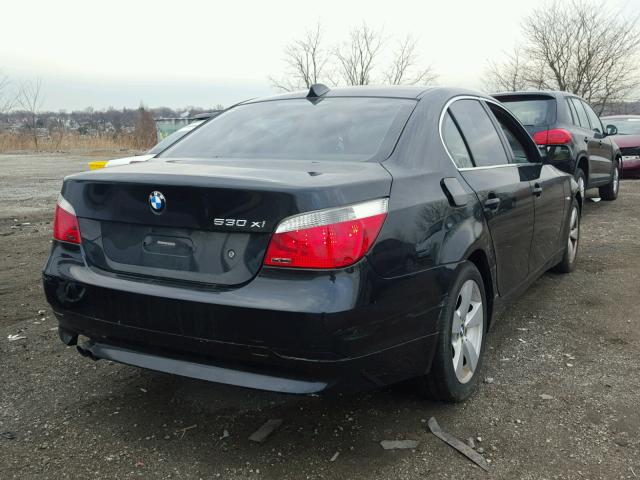 WBANF73567CY16978 - 2007 BMW 530 XI BLACK photo 4