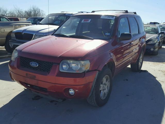 1FMYU04147KA26377 - 2007 FORD ESCAPE LIM RED photo 2