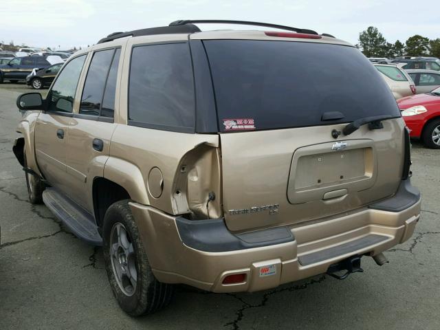 1GNDT13S972276842 - 2007 CHEVROLET TRAILBLAZE GOLD photo 3