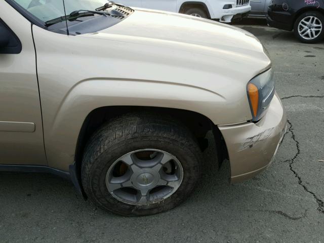 1GNDT13S972276842 - 2007 CHEVROLET TRAILBLAZE GOLD photo 9