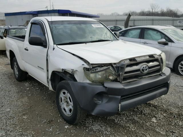 5TENX22N55Z135603 - 2005 TOYOTA TACOMA WHITE photo 1