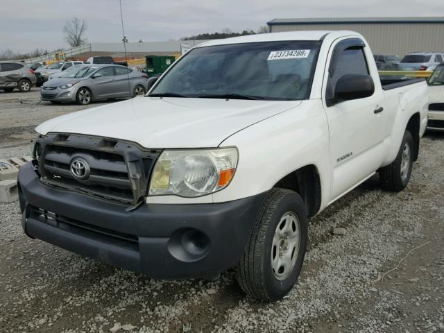 5TENX22N55Z135603 - 2005 TOYOTA TACOMA WHITE photo 2