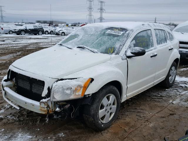 1B3HB28B07D240815 - 2007 DODGE CALIBER WHITE photo 2