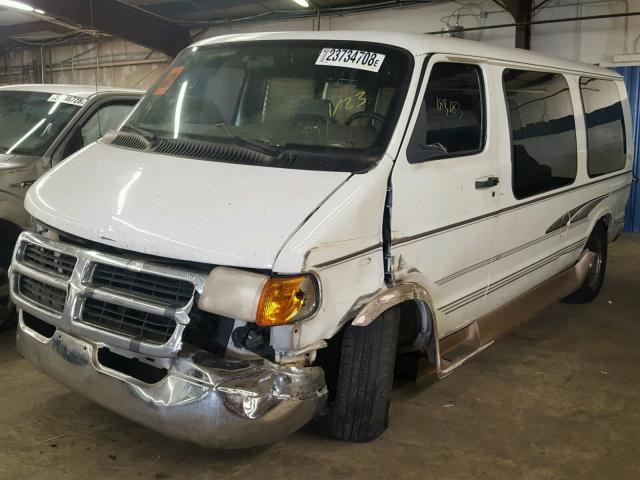 2B6HB11ZXXK561674 - 1999 DODGE RAM VAN B1 WHITE photo 2