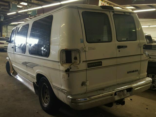 2B6HB11ZXXK561674 - 1999 DODGE RAM VAN B1 WHITE photo 3