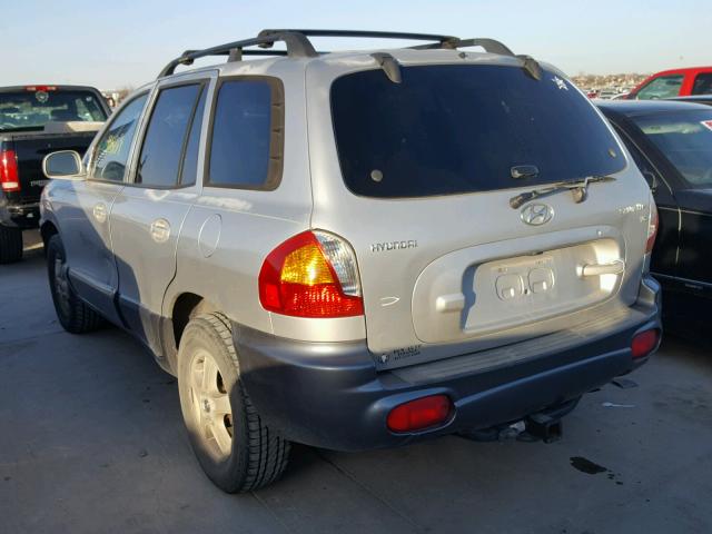 KM8SC13DX3U401021 - 2003 HYUNDAI SANTA FE G SILVER photo 3