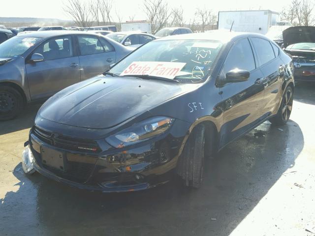 1C3CDFBB5FD165955 - 2015 DODGE DART SXT BLACK photo 2