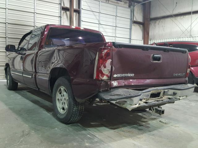 2GCEC19TX31397757 - 2003 CHEVROLET SILVERADO MAROON photo 3