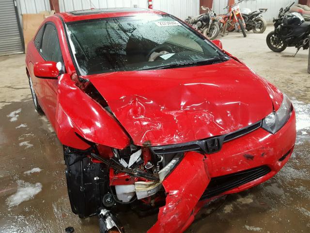 2HGFG12848H561826 - 2008 HONDA CIVIC EX RED photo 1