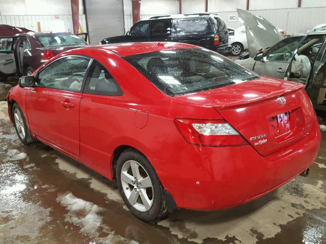 2HGFG12848H561826 - 2008 HONDA CIVIC EX წითელი ფოტო 3