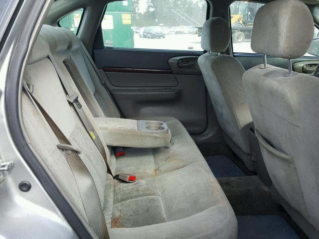 2G1WF52E059271435 - 2005 CHEVROLET IMPALA SILVER photo 6