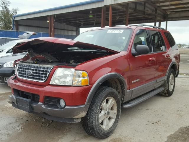 1FMDU63K64UA74345 - 2004 FORD EXPLORER X RED photo 2