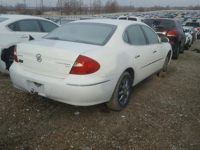 2G4WC582291131271 - 2009 BUICK LACROSSE C WHITE photo 4