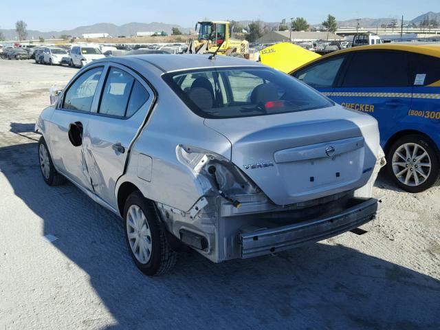 3N1CN7APXCL823497 - 2012 NISSAN VERSA S SILVER photo 3