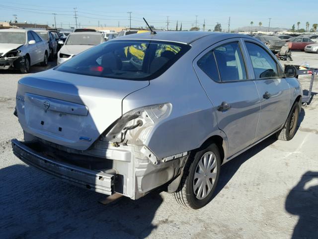 3N1CN7APXCL823497 - 2012 NISSAN VERSA S SILVER photo 4