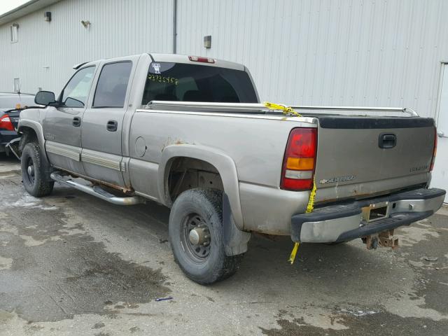 1GCHK23191F188626 - 2001 CHEVROLET SILVERADO TAN photo 3