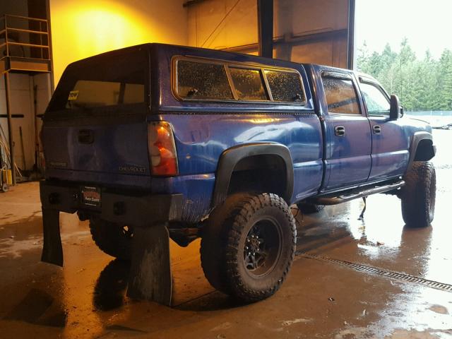 1GCHK23G44F124471 - 2004 CHEVROLET SILVERADO BLUE photo 4