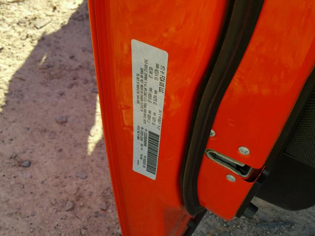 2C3CDXBG5HH628488 - 2017 DODGE CHARGER SE ORANGE photo 10