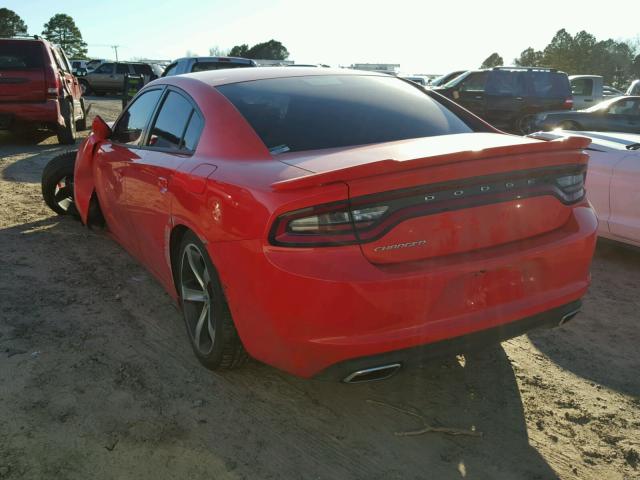 2C3CDXBG5HH628488 - 2017 DODGE CHARGER SE ORANGE photo 3