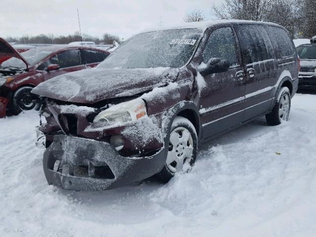 1GMDV03W88D184509 - 2008 PONTIAC MONTANA SV RED photo 2