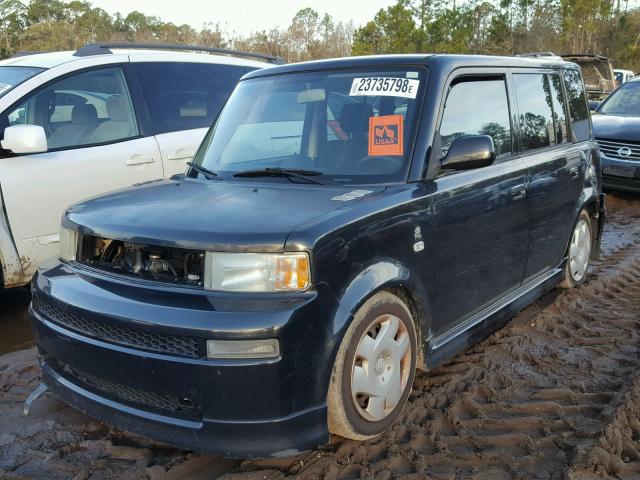 JTLKT334150212126 - 2005 TOYOTA SCION XB BLACK photo 2