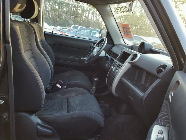 JTLKT334150212126 - 2005 TOYOTA SCION XB შავი ფოტო 5