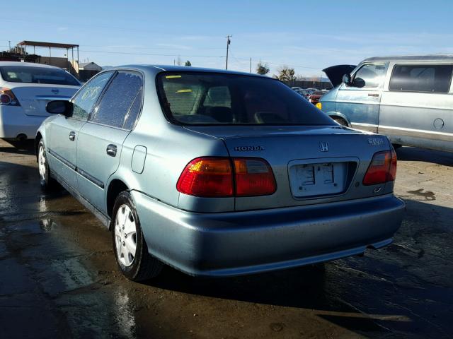 1HGEJ6676XL055234 - 1999 HONDA CIVIC LX BLUE photo 3