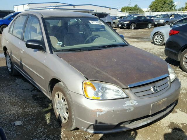 2HGES16552H598286 - 2002 HONDA CIVIC LX GOLD photo 1