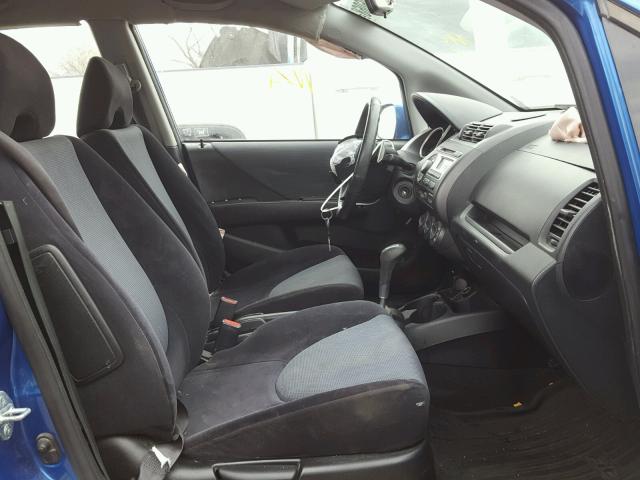 JHMGD38607S016774 - 2007 HONDA FIT S BLUE photo 5