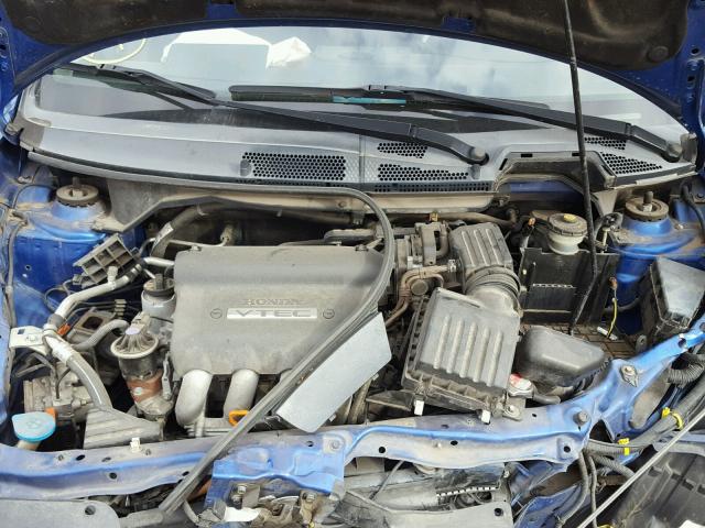 JHMGD38607S016774 - 2007 HONDA FIT S BLUE photo 7