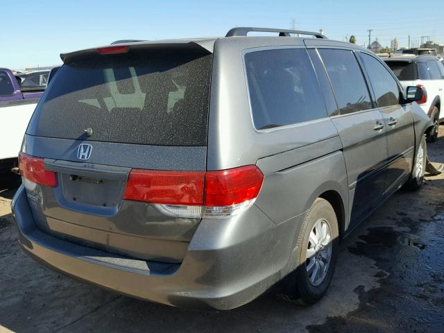 5FNRL38408B057612 - 2008 HONDA ODYSSEY EX GRAY photo 4