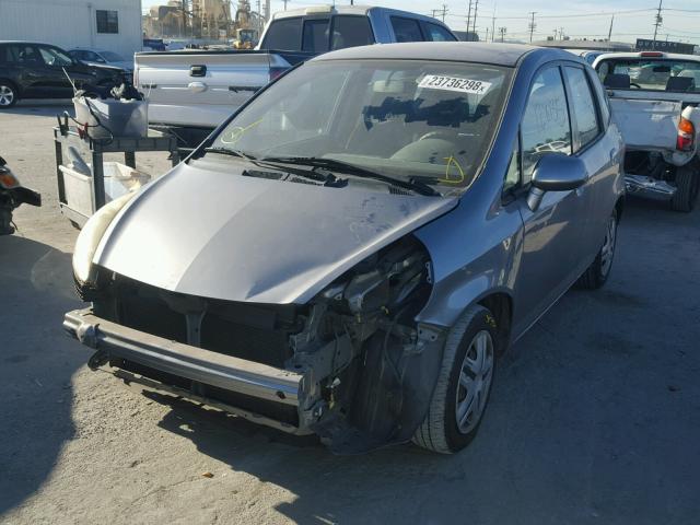 JHMGD38408S055333 - 2008 HONDA FIT GRAY photo 2