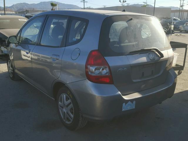 JHMGD38408S055333 - 2008 HONDA FIT GRAY photo 3