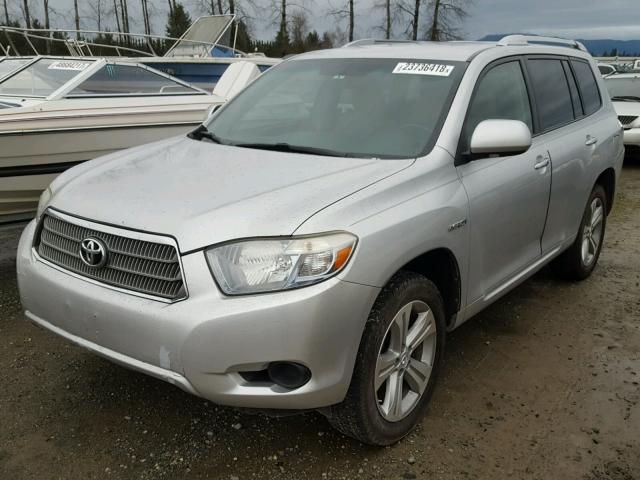 JTEEW41A482008357 - 2008 TOYOTA HIGHLANDER SILVER photo 2