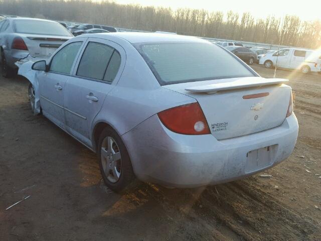 1G1AK52F157554491 - 2005 CHEVROLET COBALT SILVER photo 3