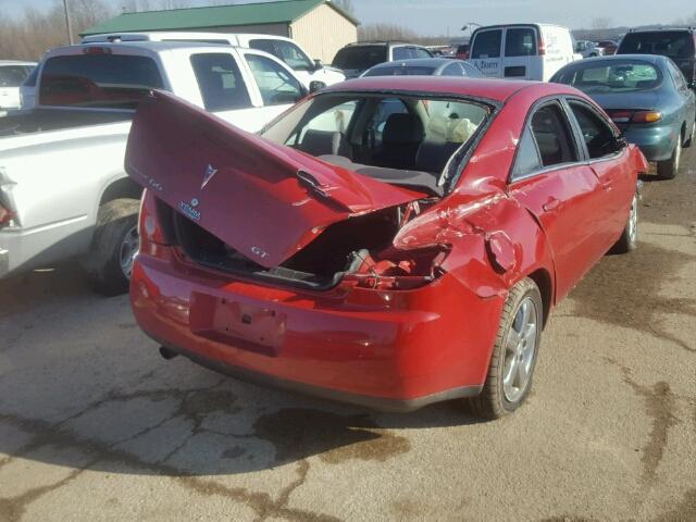 1G2ZH578364112886 - 2006 PONTIAC G6 GT RED photo 4