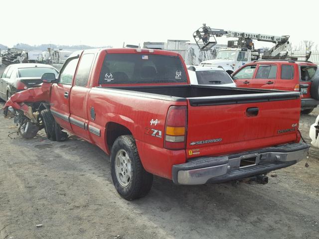 1GCEK19V1YE366293 - 2000 CHEVROLET SILVERADO RED photo 3