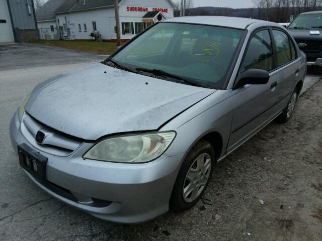 2HGES16484H545107 - 2004 HONDA CIVIC DX SILVER photo 2