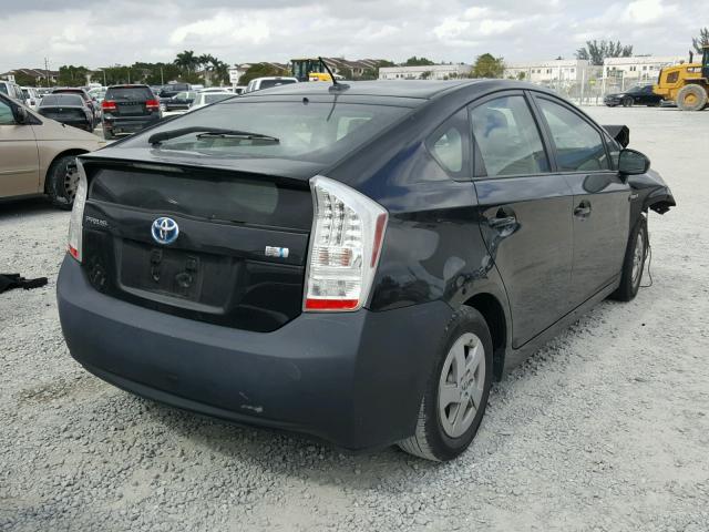 JTDKN3DU7A5151754 - 2010 TOYOTA PRIUS BLACK photo 4