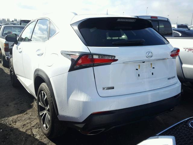 JTJBARBZ6H2132800 - 2017 LEXUS NX 200T WHITE photo 3