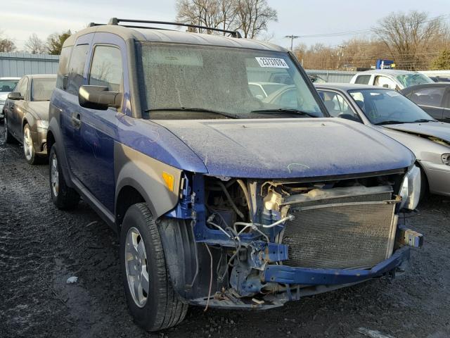 5J6YH28604L019632 - 2004 HONDA ELEMENT EX BLUE photo 1