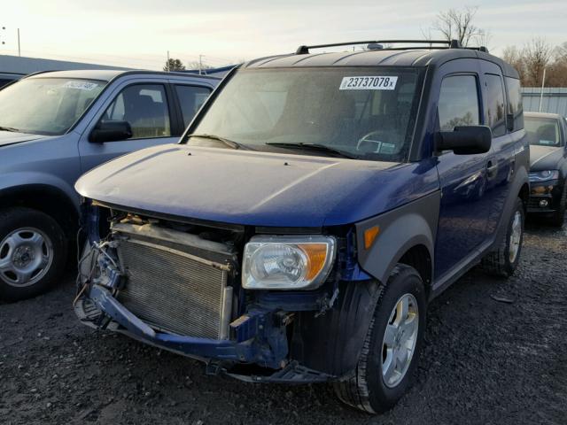 5J6YH28604L019632 - 2004 HONDA ELEMENT EX BLUE photo 2