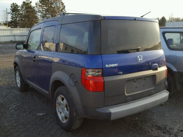 5J6YH28604L019632 - 2004 HONDA ELEMENT EX BLUE photo 3