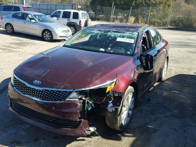 5XXGU4L31HG126538 - 2017 KIA OPTIMA EX MAROON photo 9