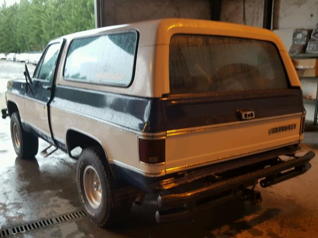 CKL189Z123595 - 1979 CHEVROLET BLAZER BLUE photo 3