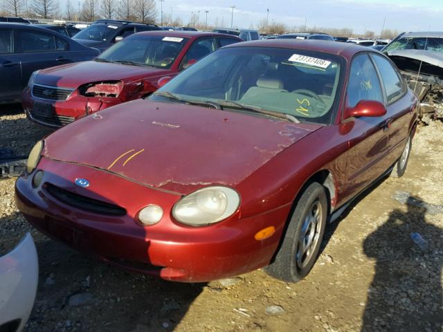 1FALP52U1TA286404 - 1996 FORD TAURUS GL RED photo 2