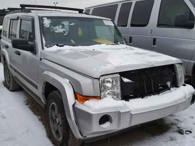 1J8HG48K76C151784 - 2006 JEEP COMMANDER SILVER photo 1