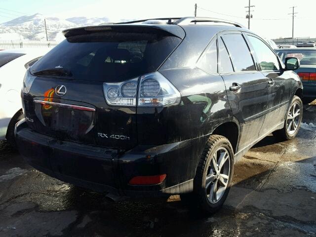 JTJHW31U760049206 - 2006 LEXUS RX 400 BLACK photo 4