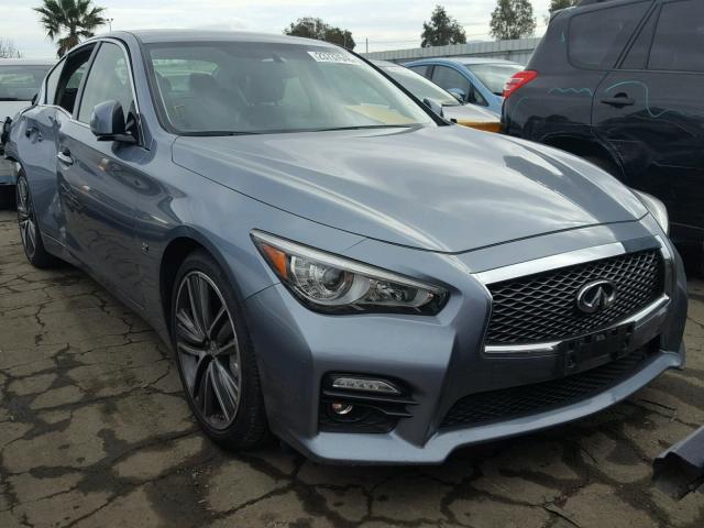 JN1BV7AP1EM691640 - 2014 INFINITI Q50 BASE BLUE photo 1