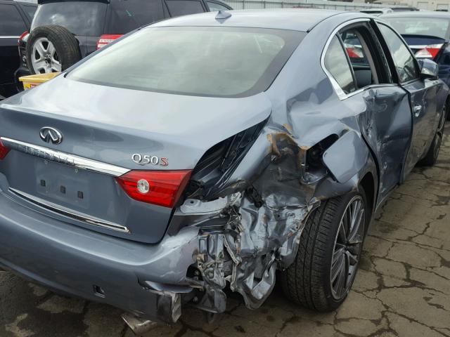 JN1BV7AP1EM691640 - 2014 INFINITI Q50 BASE Azul foto 4